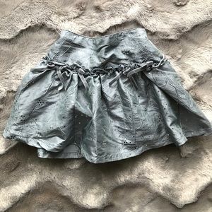 Beautiful silver sparkly skirt velvet bows 18m