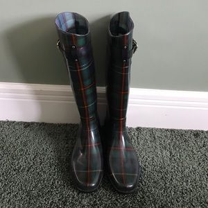 Lauren Ralph Lauren plaid rain boots