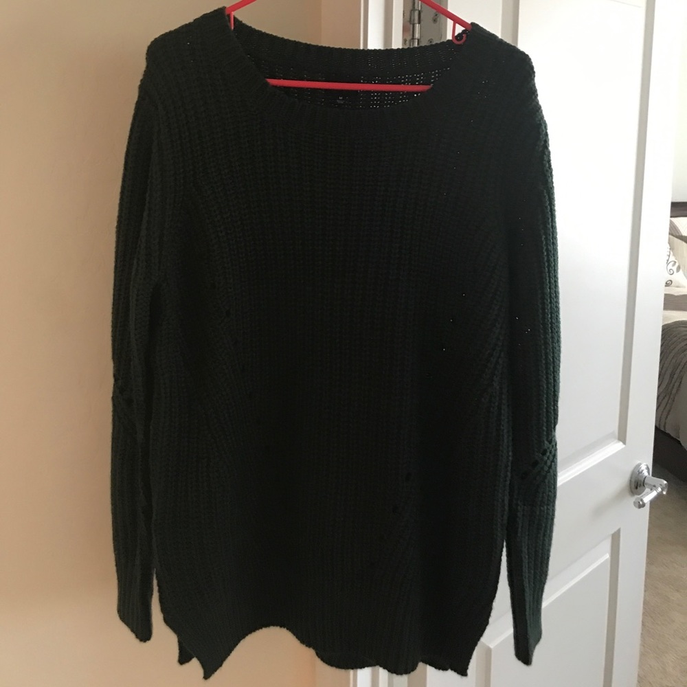 Hunter green boyfriend sweater