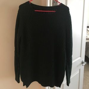 Hunter green boyfriend sweater
