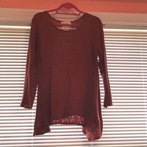 Anthropologists burnt orange/red sweater