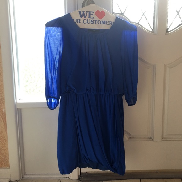 Tibi blue silk dress pull over. New without tag - Picture 2 of 4