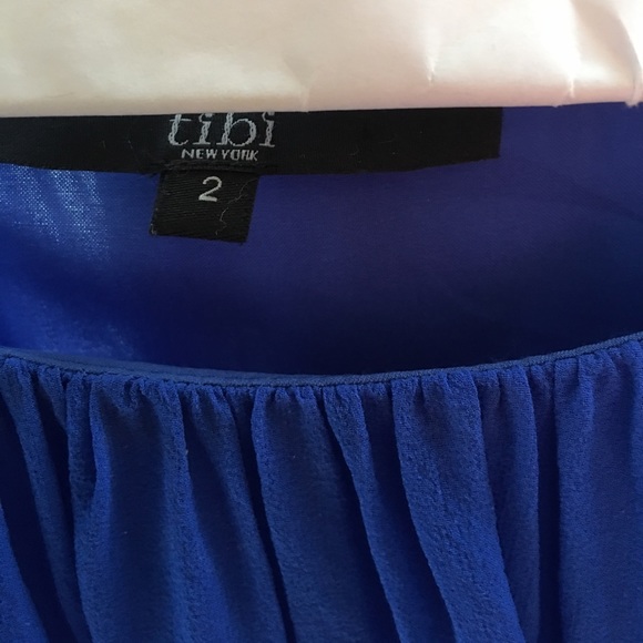 Tibi blue silk dress pull over. New without tag - Picture 3 of 4