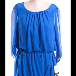 Tibi blue silk dress pull over. New without tag