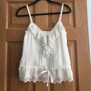 Abercrombie white tank top