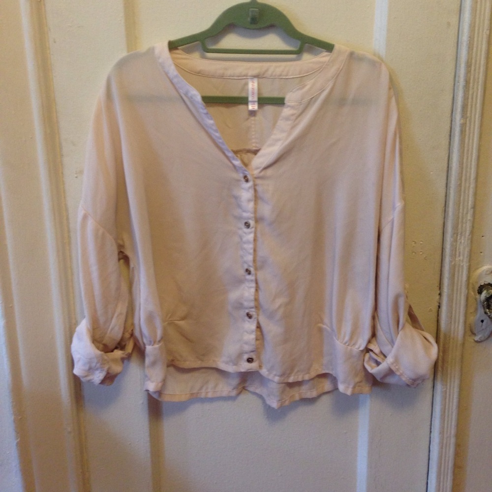 Pale pink blouse