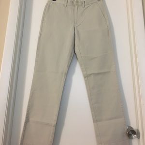 NWT J.Crew Men's Gray Chino/Khaki 30/30