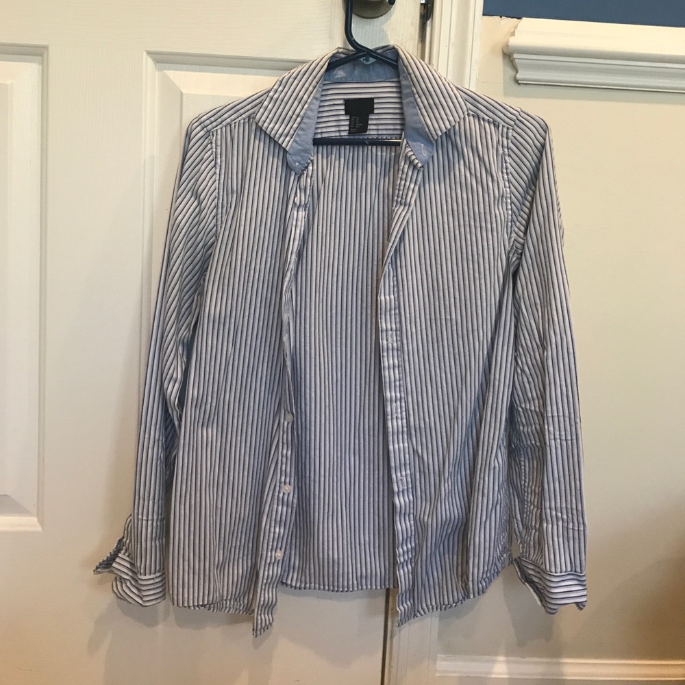 Striped button up shirt