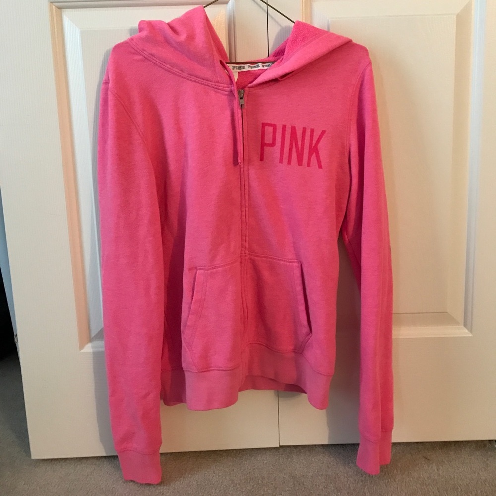 Victoria's Secret PINK Pink Zip Hoodie S Small