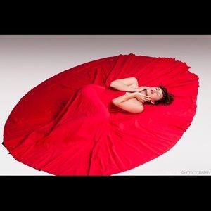 Red gown