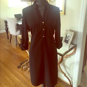 Black Ashton Shirt Dress by The Limited