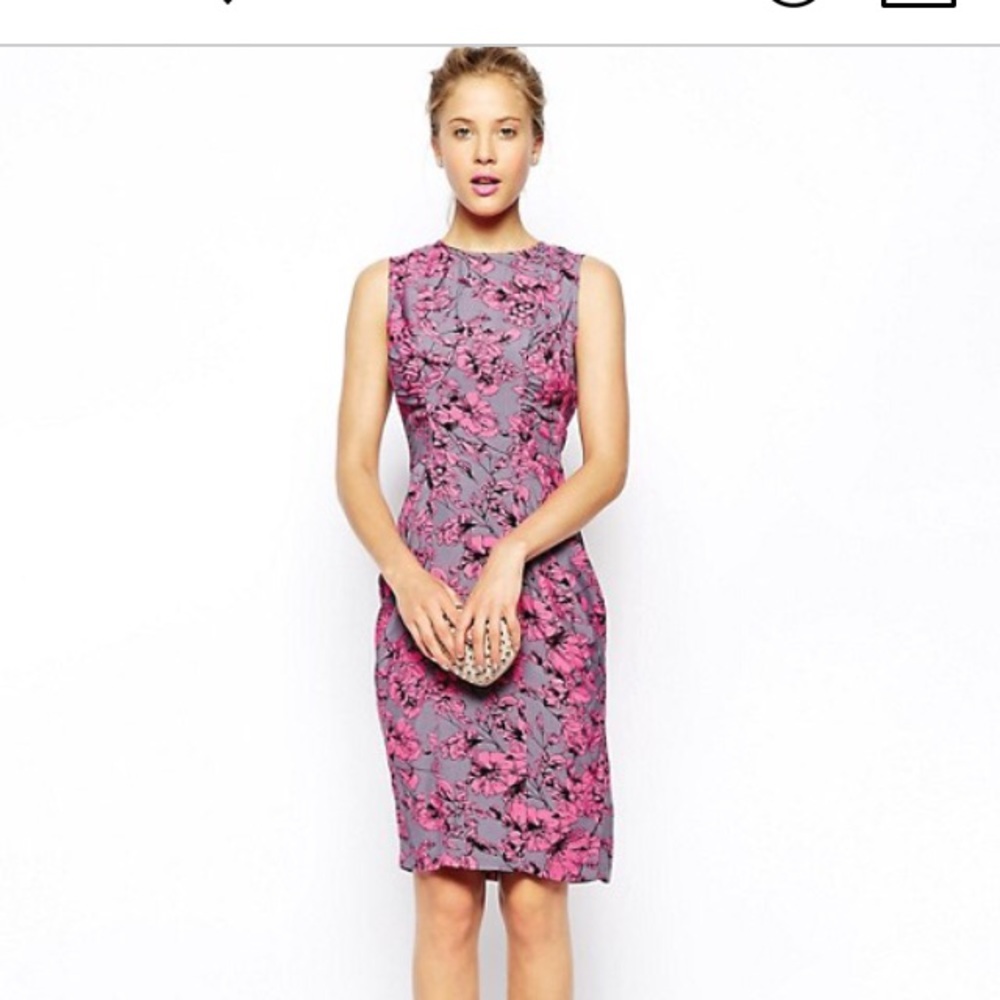 ASOS midi fitted floral dress