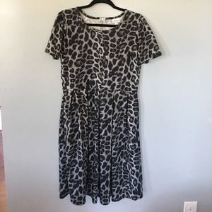 Lularoe leopard print dress