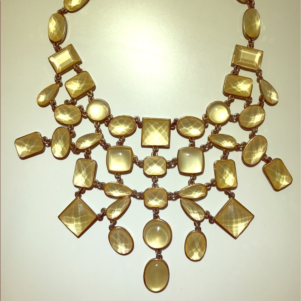 Gold jeweled necklace