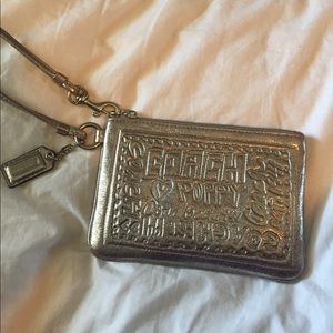 Coach poppy wristlets