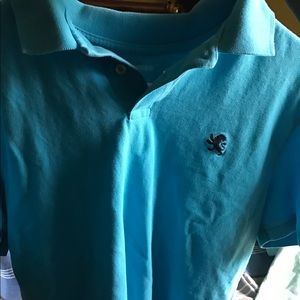 Blue express collared shirt