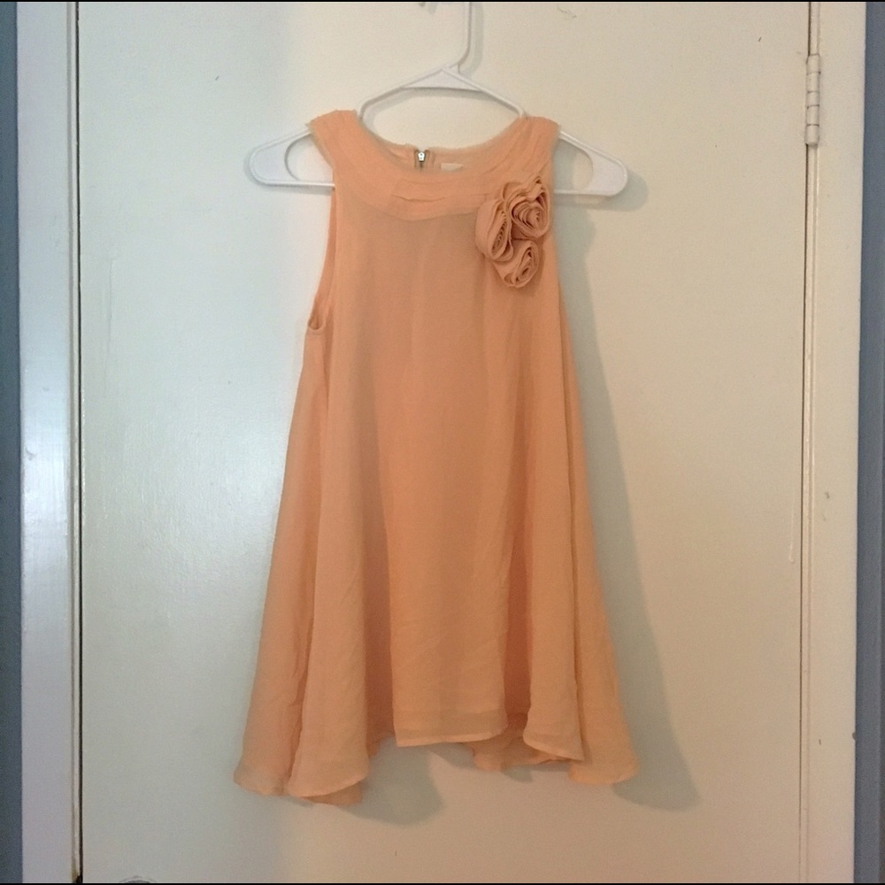 🆕 Chiffon Rose Flowy Tunic Top - Picture 2 of 3
