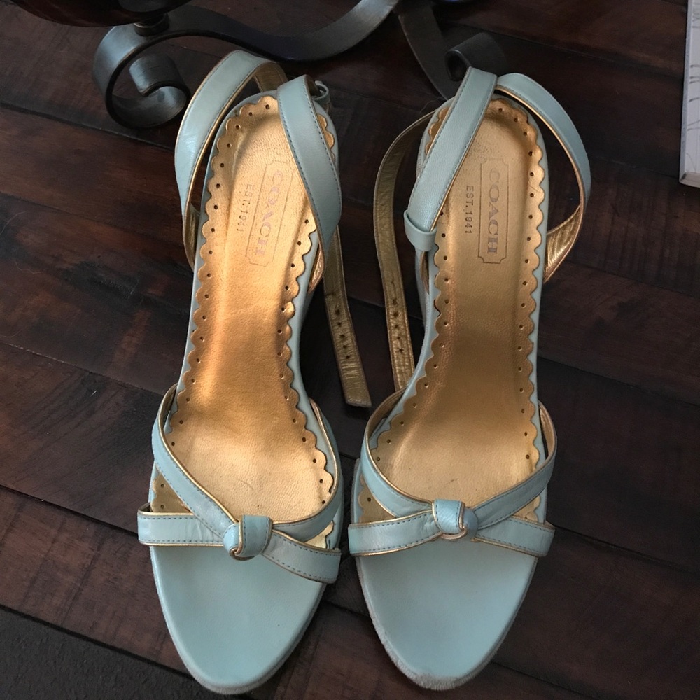 Coach Ankle-Wrap Wedges😍 - Picture 2 of 8