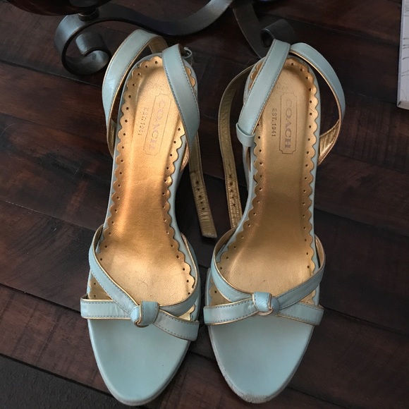 Coach Ankle-Wrap Wedges😍 - Picture 2 of 8