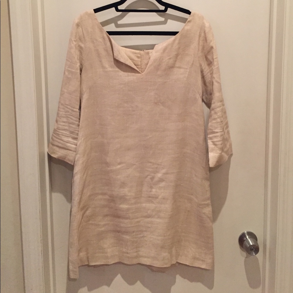 J. Crew 3/4 Sleeve Linen Dress