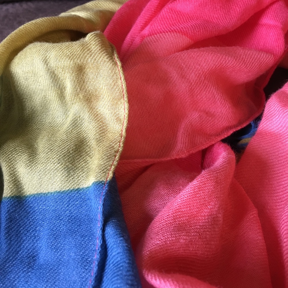 Color-block scarf - Talbots - Picture 2 of 4