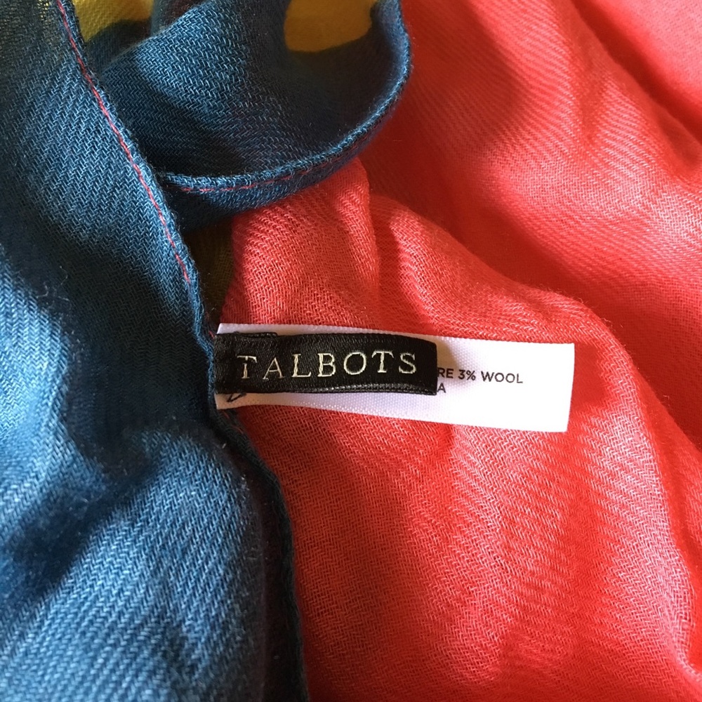 Color-block scarf - Talbots - Picture 4 of 4