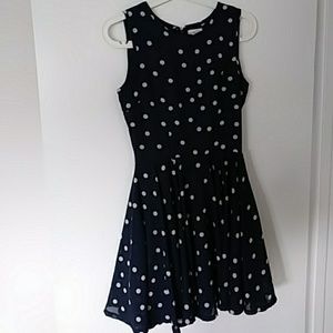 Maison Jules Rockabilly Navy Blue Skater Dress
