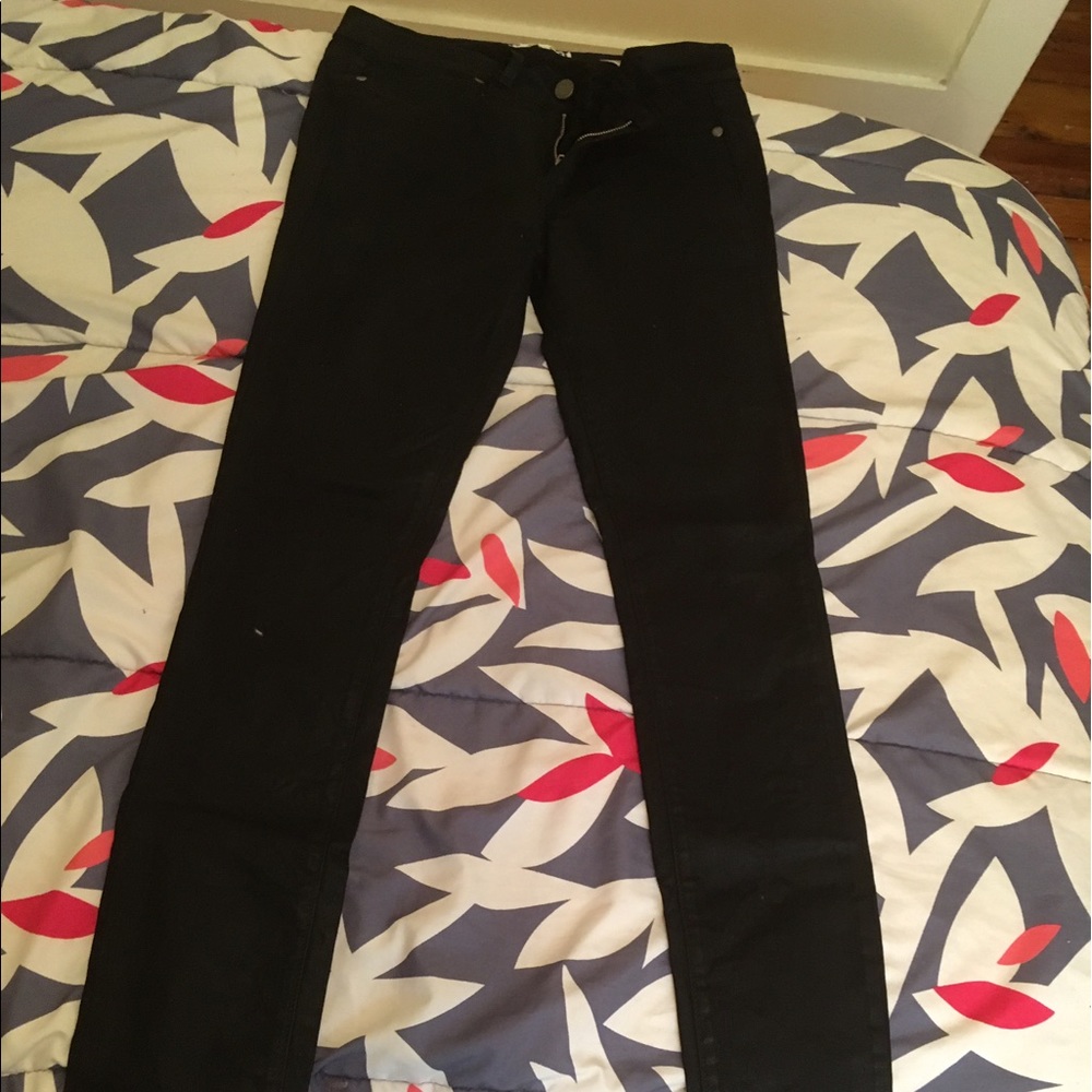 Paige Skinny Black Pant