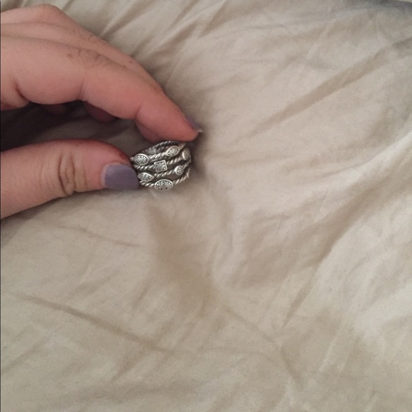 Diamond confetti Yurman ring - Picture 1 of 2
