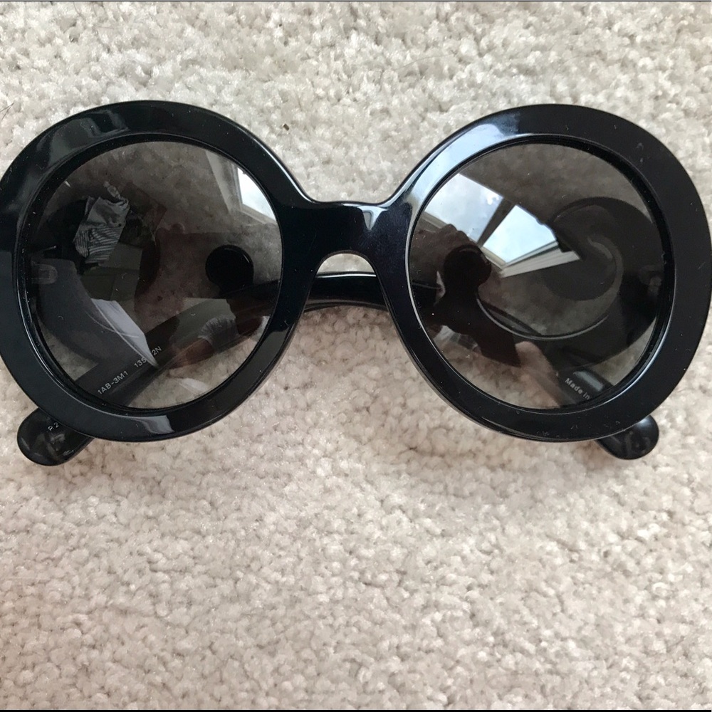 Prada Women's Oversized Baroque Round Sunglasses