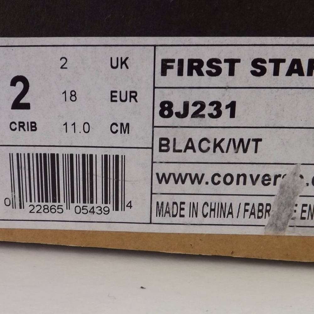baby chucks Converse hi top crib shoes pre walker - Picture 4 of 8