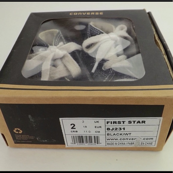 baby chucks Converse hi top crib shoes pre walker - Picture 3 of 8