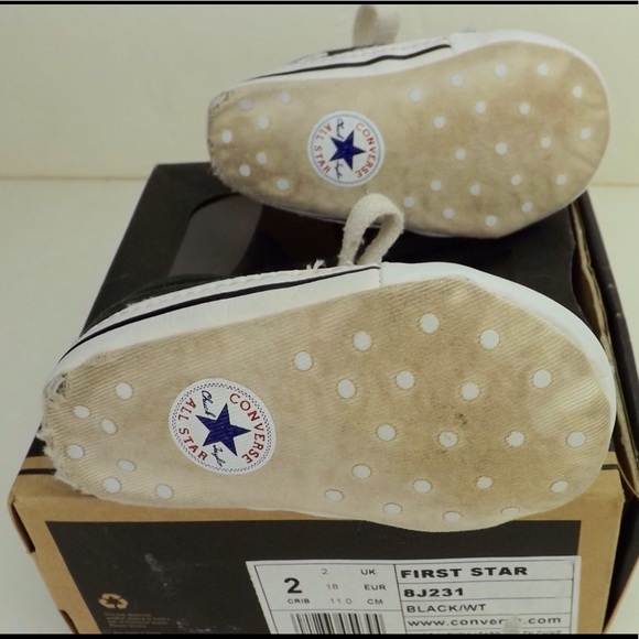 baby chucks Converse hi top crib shoes pre walker - Picture 5 of 8