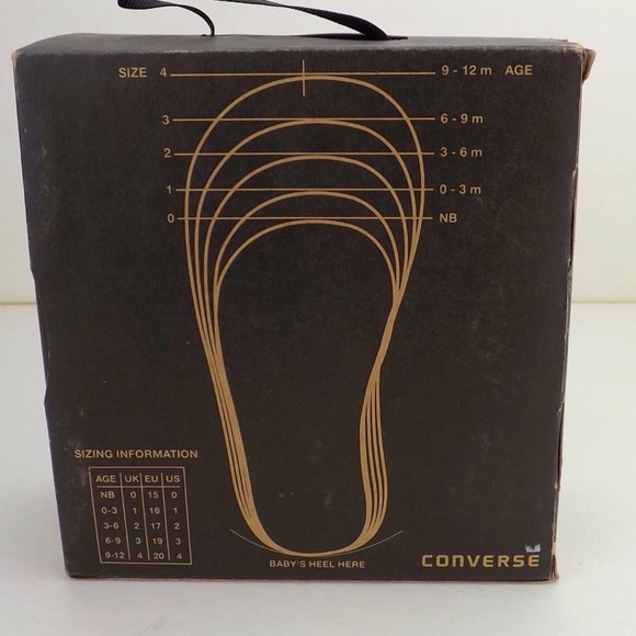 baby chucks Converse hi top crib shoes pre walker - Picture 7 of 8