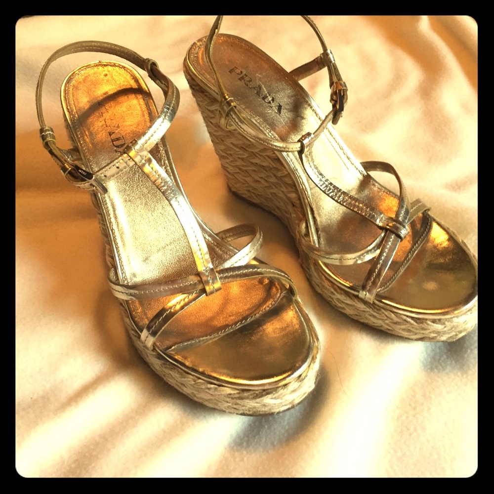 PRADA wedge sandals