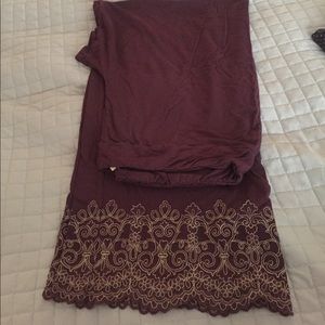 Soma maroon pajama pants