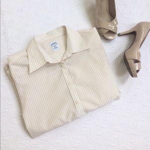 Brooks Brothers Women's Button-Up Fitted Blouse
