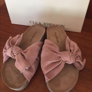Ulla Johnson Ingrid sandal in rose suede NEW