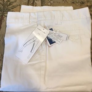 White Capri pants