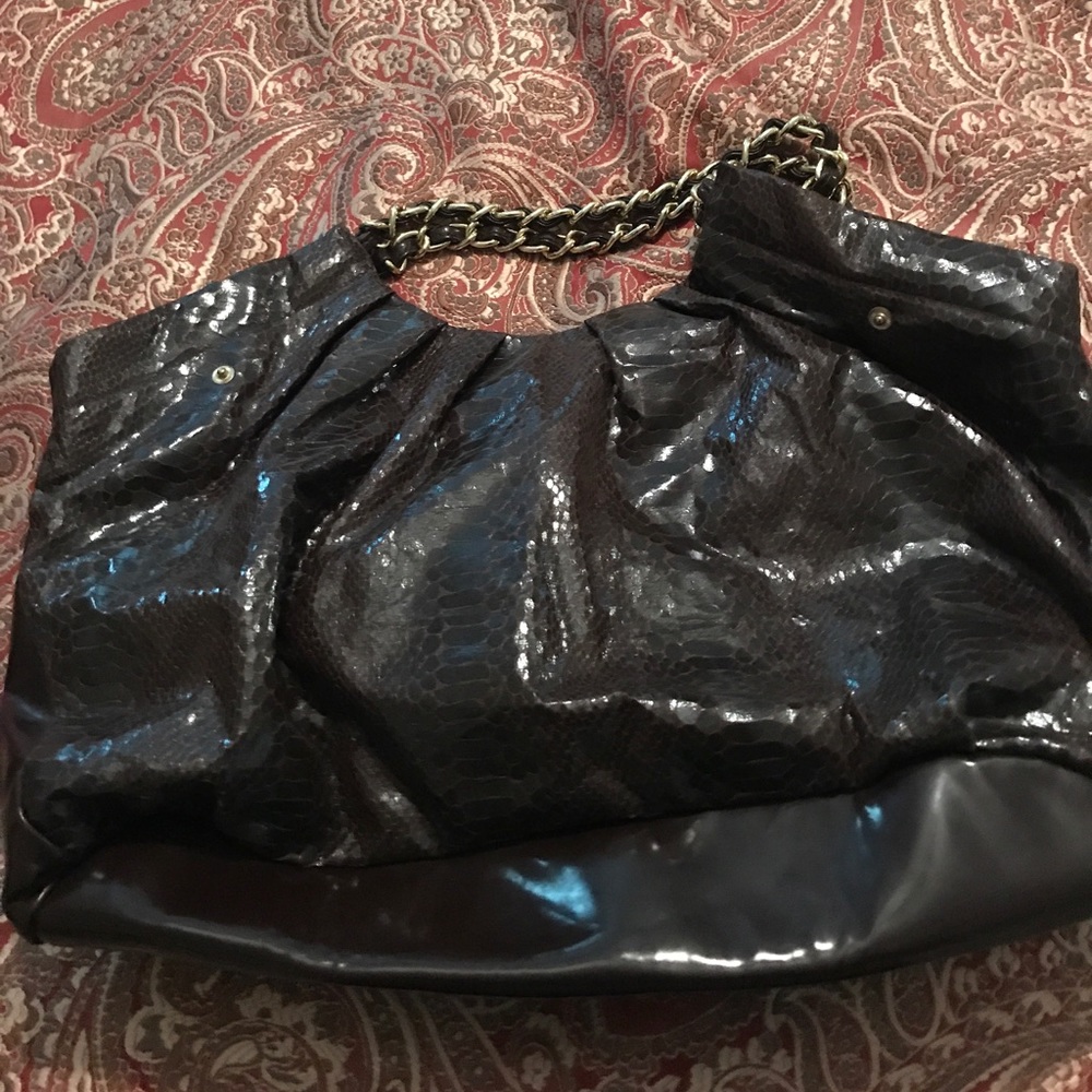 Brown shoulder tote