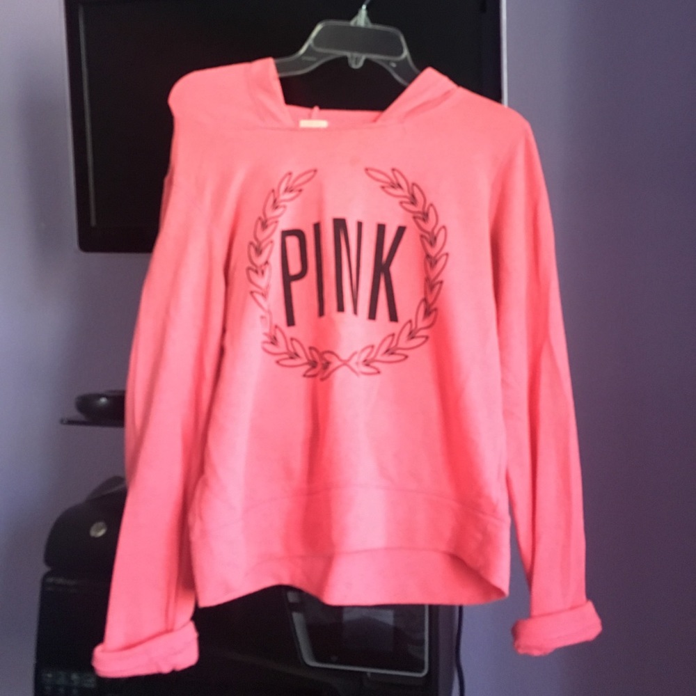 pink hoodie