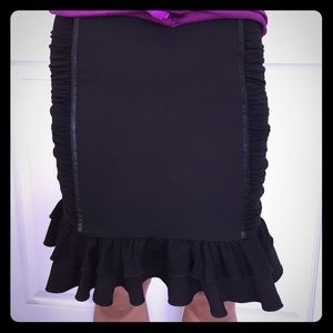 Black Bebe skirt