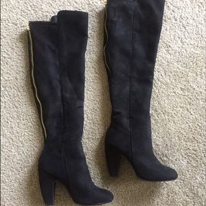 Black Thigh High / Over the Knee Heeled Boots