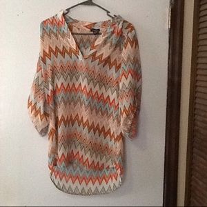 Super Sunday Sale! Rue 21 3/4 sleeve chevron shirt
