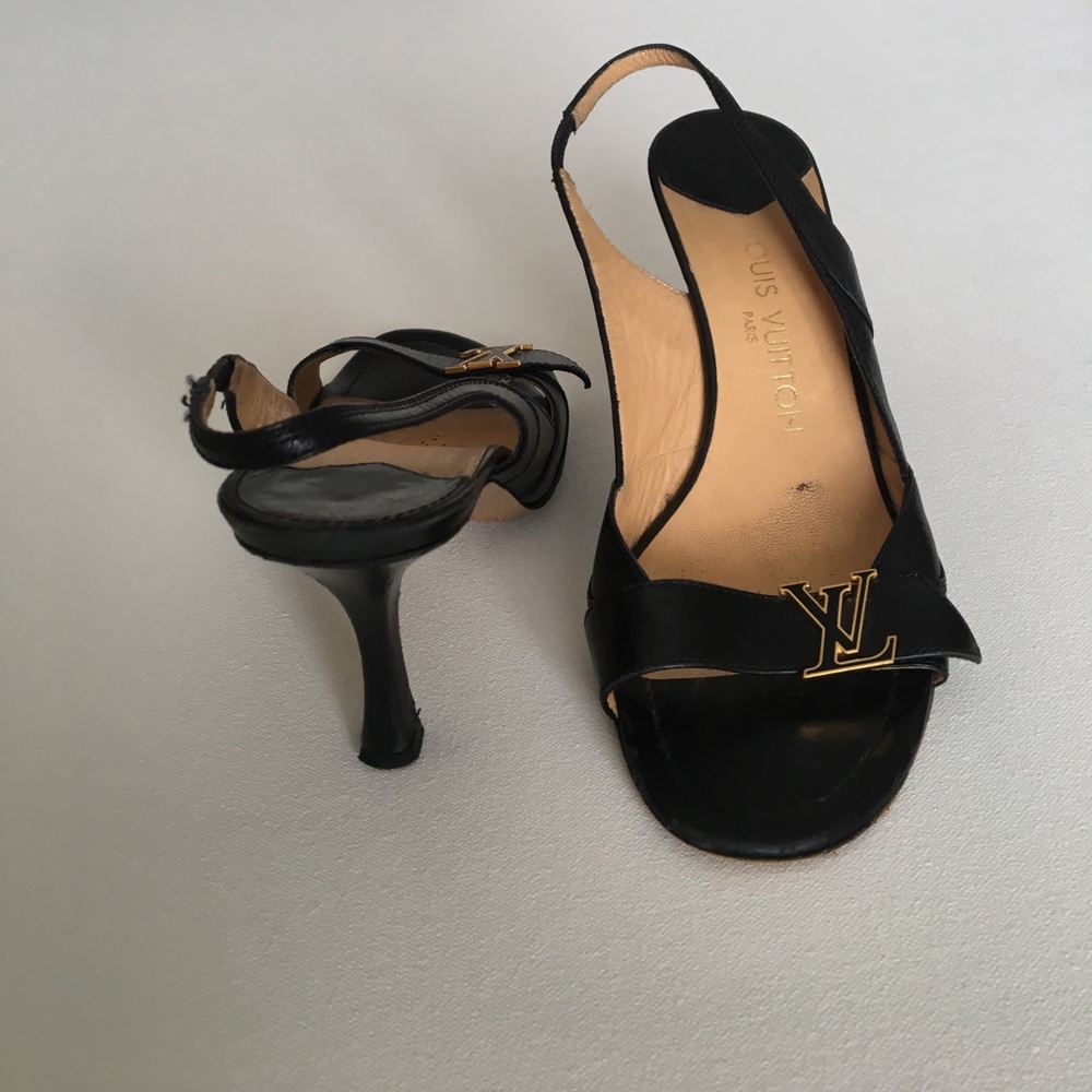 Louis Vuitton sling backs vintage - Picture 2 of 3