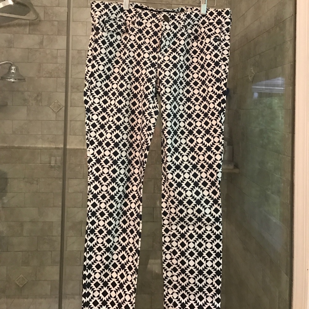 Geometric Jcrew pants