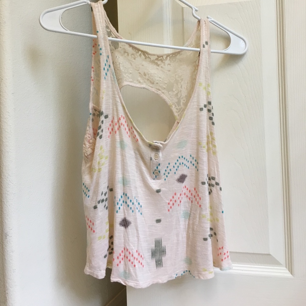 Multi colored crop top