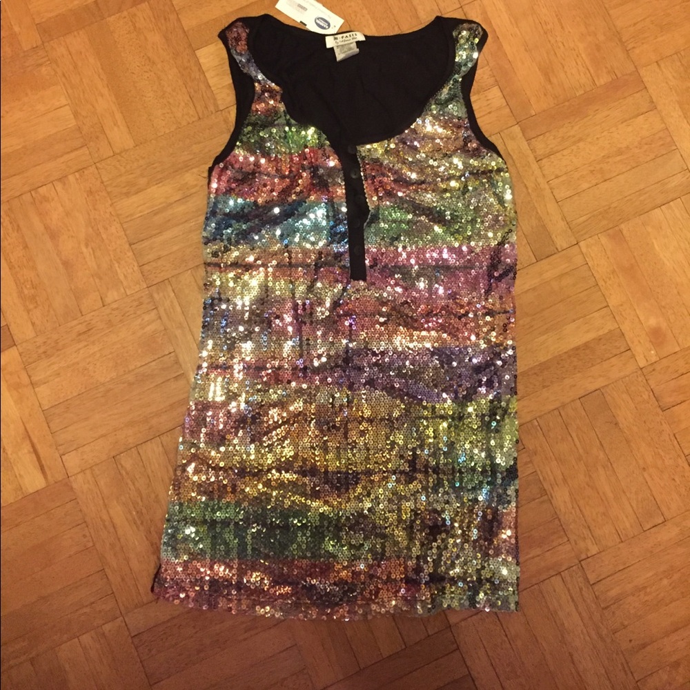 Sequin tank top