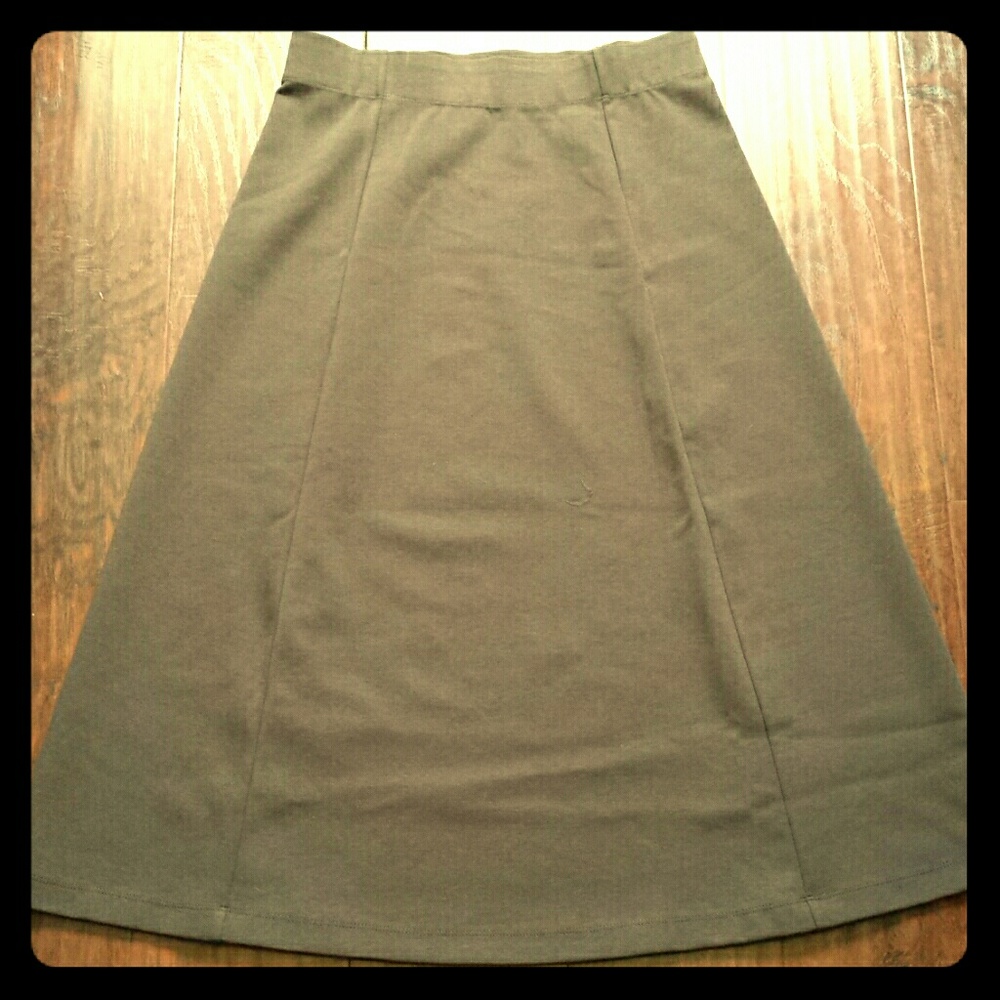 Liz Claiborne Chocolate Brown Long Skirt