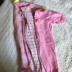 Bundle of baby footsie pajamas
